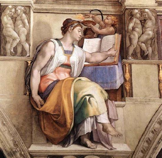 Michelangelo Buonarroti The Erythraean Sibyl China oil painting art